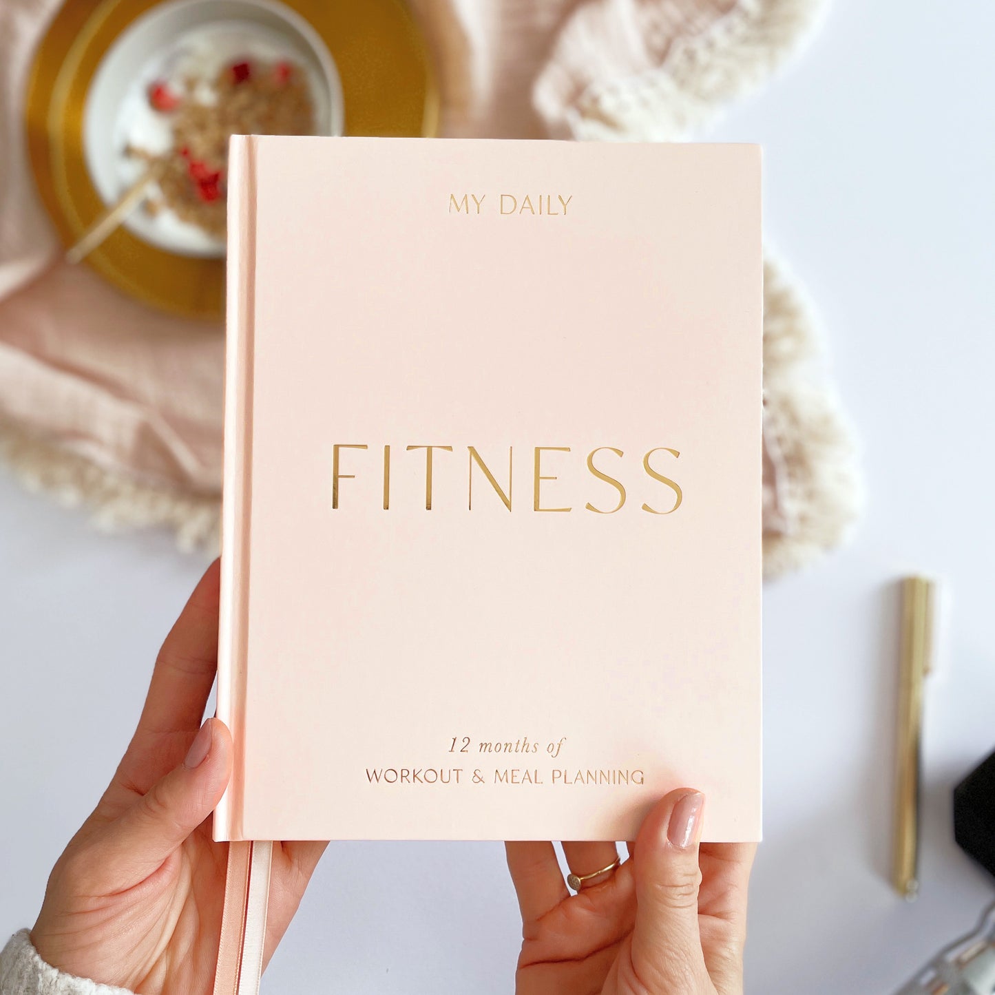 Blush & Gold Fitness Planner